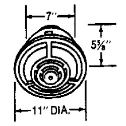 7" Kitchen Ceiling Exhaust Fan 